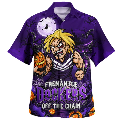Fremantle Hawaiian Shirt Off The Chain Strength Halloween Beast Rising Unleashed Fury