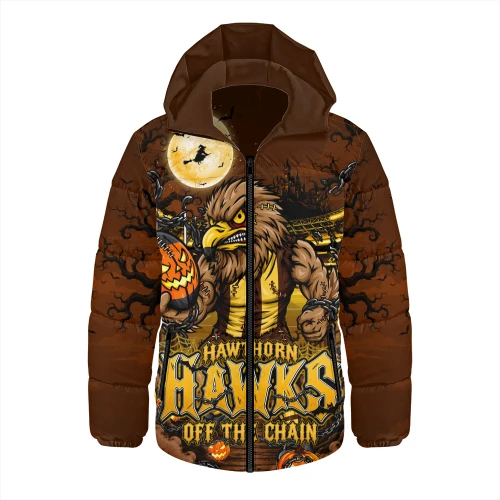 Hawthorn Hooded Padded Jacket Off The Chain Strength Halloween Beast Rising Unleashed Fury