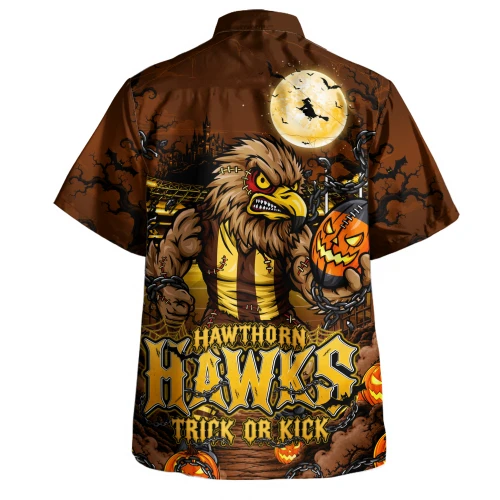 Hawthorn Hawaiian Shirt Off The Chain Strength Halloween Beast Rising Unleashed Fury