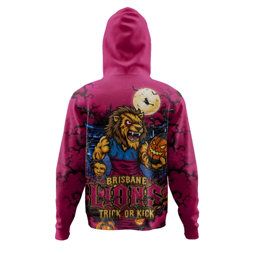 Brisbane Lions Hoodie Off The Chain Strength Halloween Beast Rising Unleashed Fury