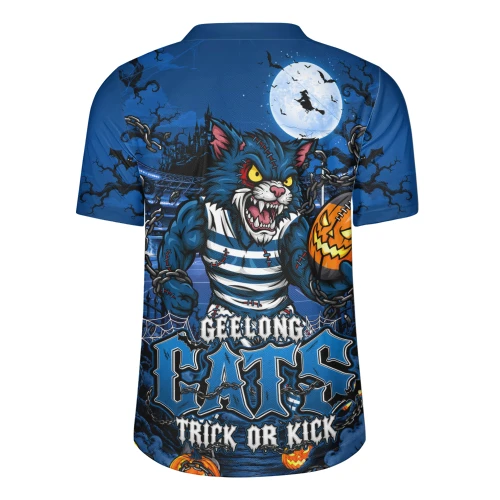 Geelong Cats Rugby Jersey Off The Chain Strength Halloween Beast Rising Unleashed Fury