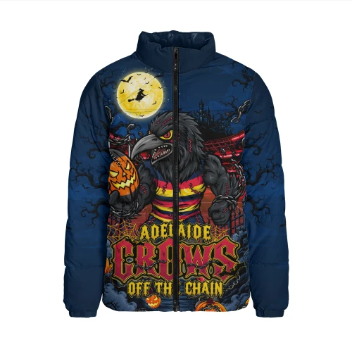 Adelaide Crows Padded Jacket Off The Chain Strength Halloween Beast Rising Unleashed Fury