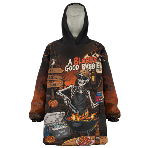 Australia Snug Hoodie Halloween Bloody Good Barbie Skeleton BBQ Chillin Night