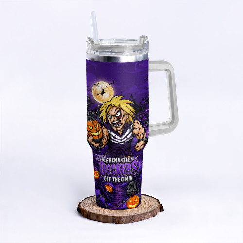 Fremantle 40oz Tumbler Off The Chain Strength Halloween Beast Rising Unleashed Fury
