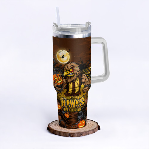 Hawthorn 40oz Tumbler Off The Chain Strength Halloween Beast Rising Unleashed Fury