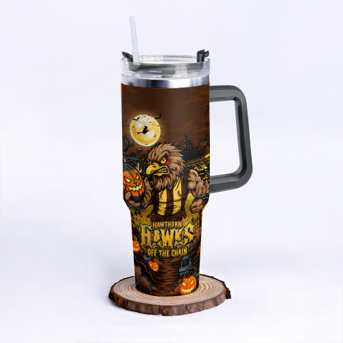 Hawthorn 40oz Tumbler Off The Chain Strength Halloween Beast Rising Unleashed Fury