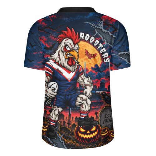 Sydney Roosters Rugby Jersey Haunted Champion Rising From The Halloween Graveyard