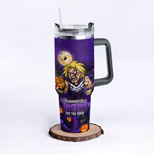 Fremantle 40oz Tumbler Off The Chain Strength Halloween Beast Rising Unleashed Fury
