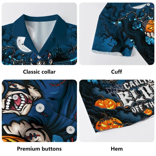 Carlton Hawaiian Shirt Off The Chain Strength Halloween Beast Rising Unleashed Fury