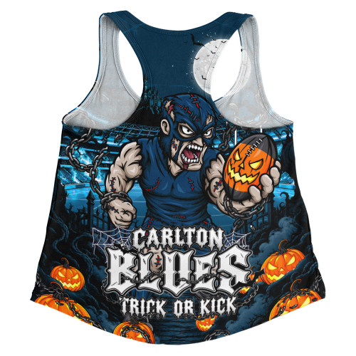Carlton Women Racerback Tank Off The Chain Strength Halloween Beast Rising Unleashed Fury