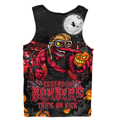 Essendon Men Tank Top Off The Chain Strength Halloween Beast Rising Unleashed Fury