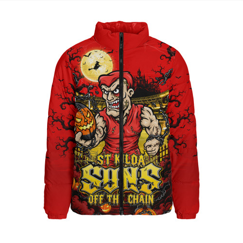 Gold Coast SUNS Padded Jacket Off The Chain Strength Halloween Beast Rising Unleashed Fury