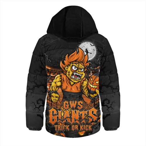 GWS GIANTS Hooded Padded Jacket Off The Chain Strength Halloween Beast Rising Unleashed Fury