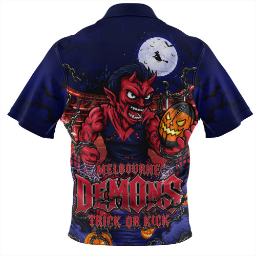 Melbourne Zip Polo Shirt Off The Chain Strength Halloween Beast Rising Unleashed Fury