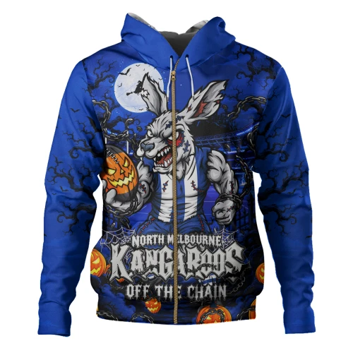 North Melbourne Hoodie Off The Chain Strength Halloween Beast Rising Unleashed Fury
