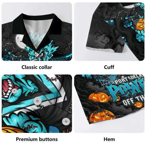 Port Adelaide Hawaiian Shirt Off The Chain Strength Halloween Beast Rising Unleashed Fury