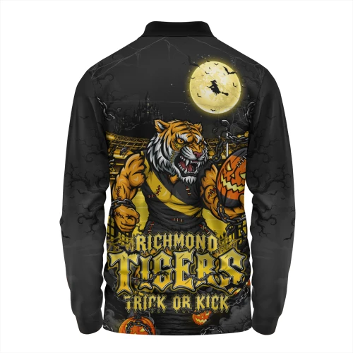 Richmond Long Sleeve Polo Shirt Off The Chain Strength Halloween Beast Rising Unleashed Fury