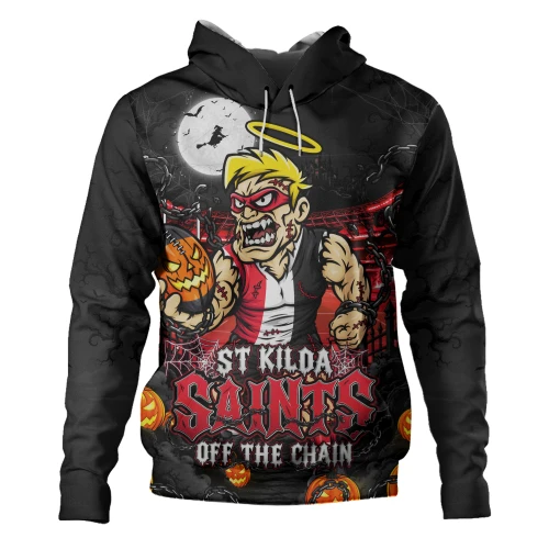 St Kilda Hoodie Off The Chain Strength Halloween Beast Rising Unleashed Fury