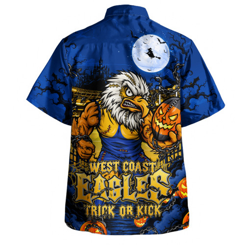 West Coast Eagles Hawaiian Shirt Off The Chain Strength Halloween Beast Rising Unleashed Fury