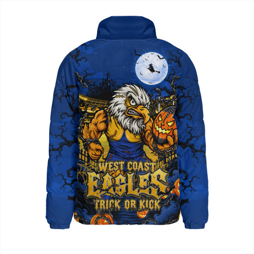 West Coast Eagles Padded Jacket Off The Chain Strength Halloween Beast Rising Unleashed Fury