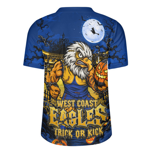 West Coast Eagles Rugby Jersey Off The Chain Strength Halloween Beast Rising Unleashed Fury