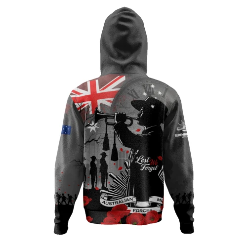 Australia Hoodie Last Post Remembrance Day Soldiers Remembered