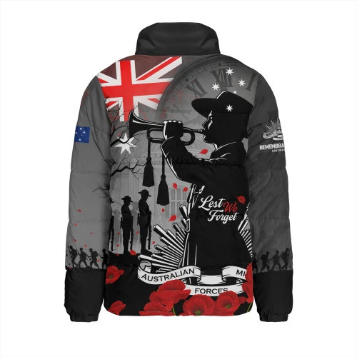 Australia Padded Jacket Last Post Remembrance Day Soldiers Remembered