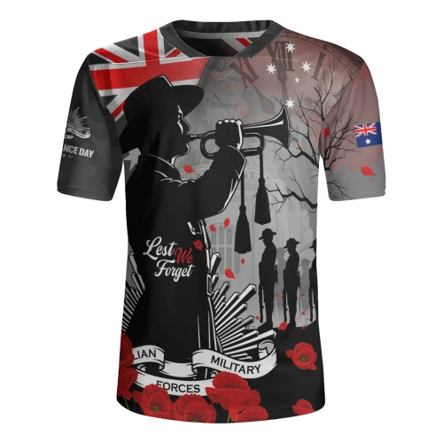 Australia Rugby Jersey Last Post Remembrance Day Soldiers Remembered
