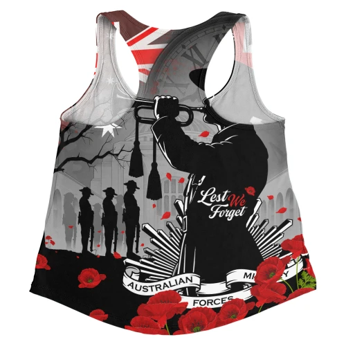 Australia Women Racerback Tank Last Post Remembrance Day Soldiers Remembered