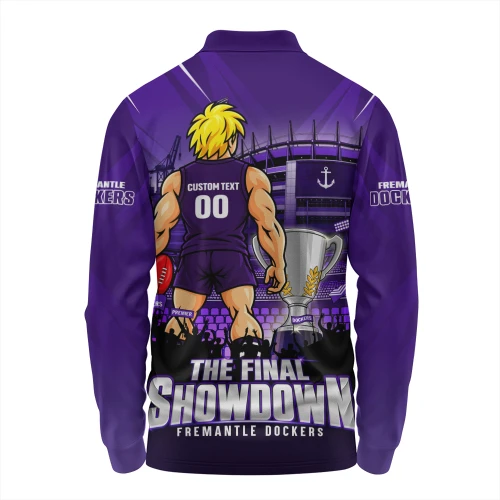 Fremantle Long Sleeve Polo Shirt The Final Showdown One Last Fight For Glory
