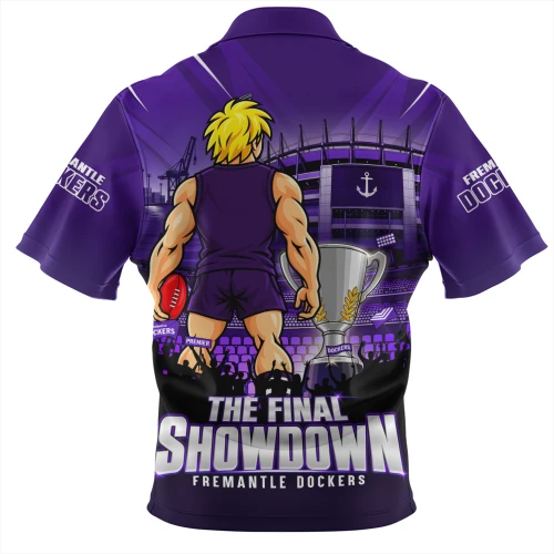 Fremantle Zip Polo Shirt The Final Showdown One Last Fight For Glory