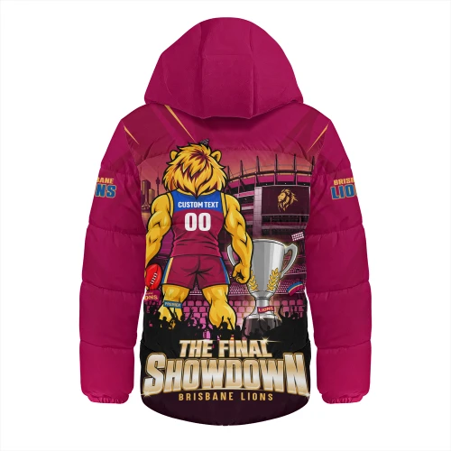 Brisbane Lions Hooded Padded Jacket The Final Showdown One Last Fight For Glory