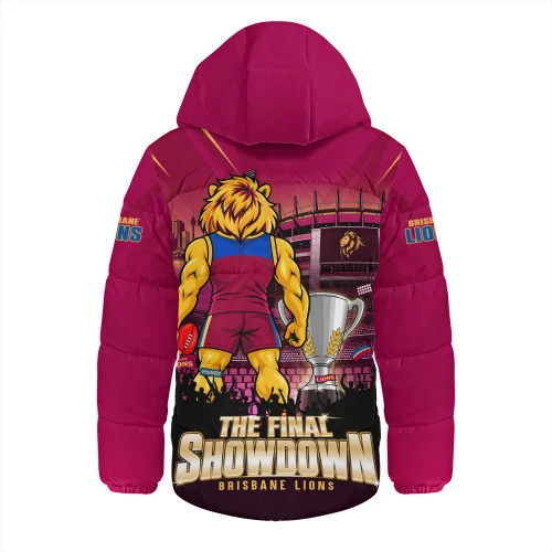 Brisbane Lions Hooded Padded Jacket The Final Showdown One Last Fight For Glory