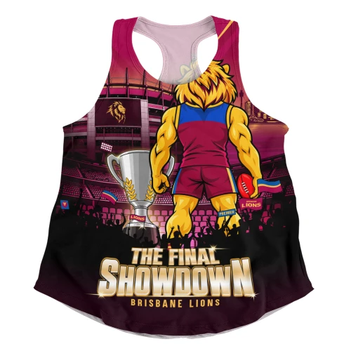 Brisbane Lions Women Racerback Tank The Final Showdown One Last Fight For Glory