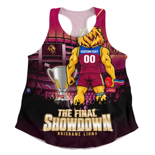 Brisbane Lions Women Racerback Tank The Final Showdown One Last Fight For Glory