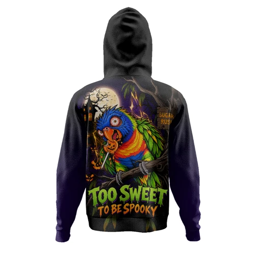 Australia Hoodie Rainbow Lorikeets Sugar Rush Halloween Spooky Treats