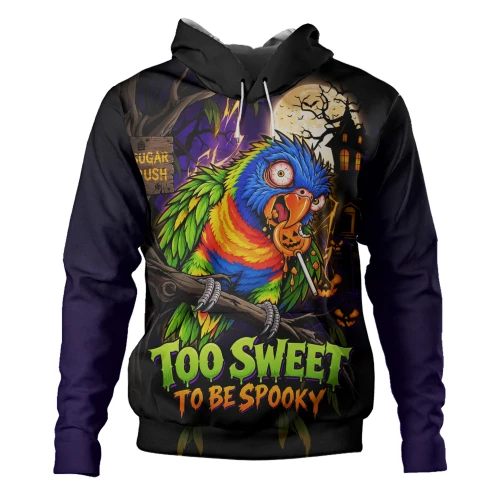 Australia Hoodie Rainbow Lorikeets Sugar Rush Halloween Spooky Treats