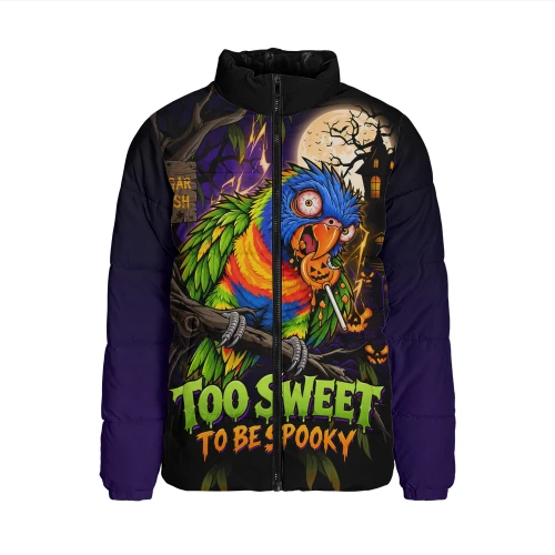 Australia Padded Jacket Rainbow Lorikeets Sugar Rush Halloween Spooky Treats