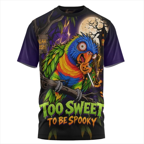 Australia T-Shirt Rainbow Lorikeets Sugar Rush Halloween Spooky Treats