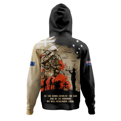 Australia Hoodie Remembrance Day Fallen Soldiers Eternal Memory Tribute