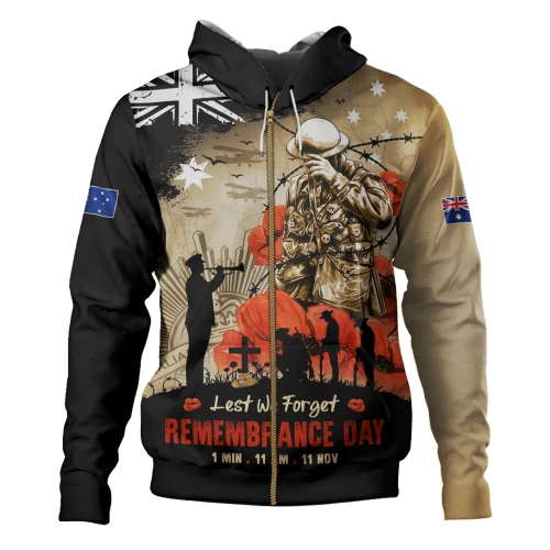 Australia Hoodie Remembrance Day Fallen Soldiers Eternal Memory Tribute