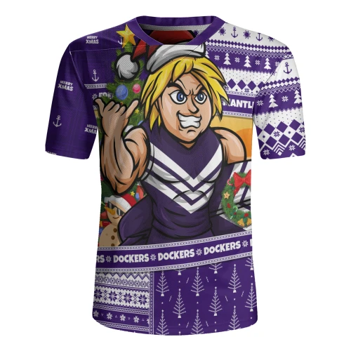 Fremantle Rugby Jersey Santa Surfing Down Under Christmas Footy