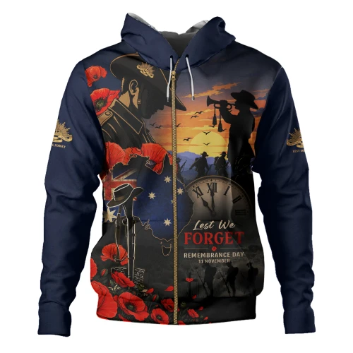Australia Hoodie Poppy Fields Remembrance Day Fallen Soldiers Memorial