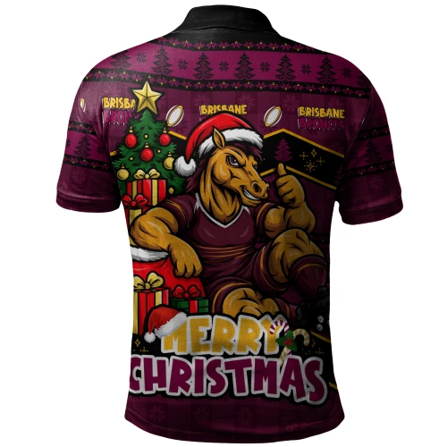Brisbane Broncos Polo Shirt Christmas Glory And Timeless Team Pride