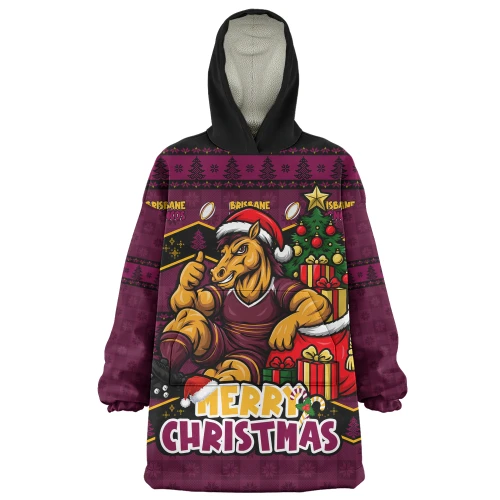 Brisbane Broncos Snug Hoodie Christmas Glory And Timeless Team Pride