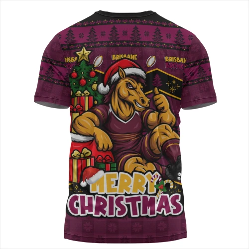 Brisbane Broncos T-Shirt Christmas Glory And Timeless Team Pride