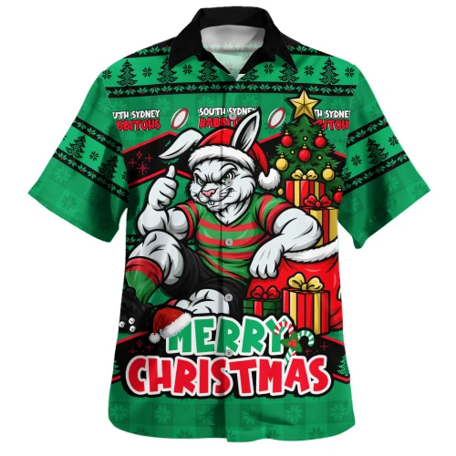 South Sydney Rabbitohs Hawaiian Shirt Christmas Glory And Timeless Team Pride