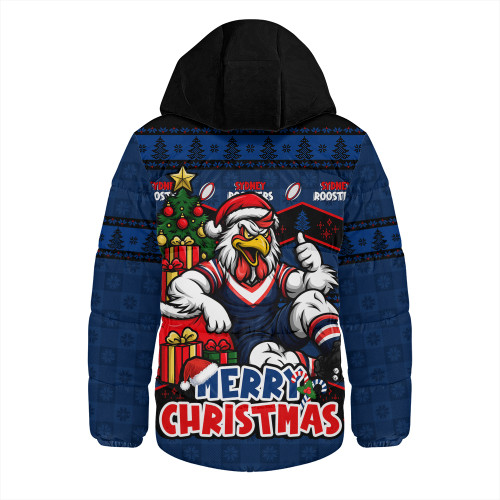 Sydney Roosters Hooded Padded Jacket Christmas Glory And Timeless Team Pride