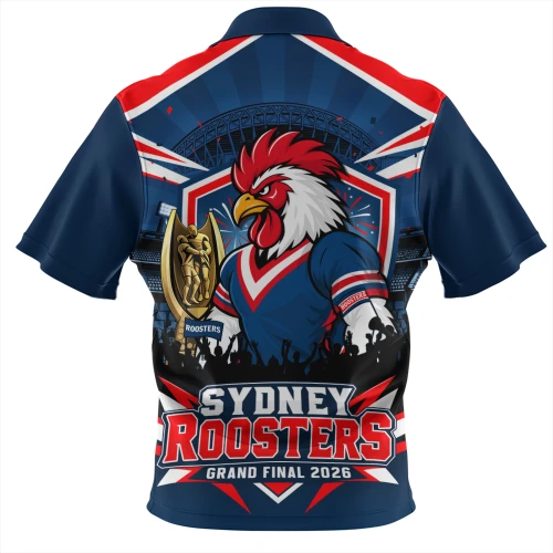 Sydney Roosters Zip Polo Shirt Finals Power The Ultimate Road To Greatness