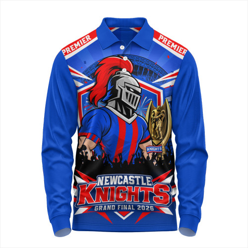 Newcastle Knights Long Sleeve Polo Shirt Finals Power The Ultimate Road To Greatness